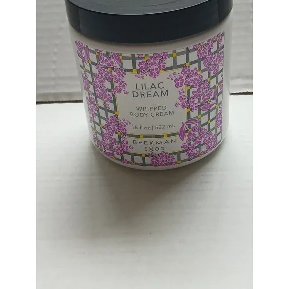 2x-Beekman 1802 Pure Goat Milk Whipped Body Cream 18 oz LILAC DREAM New No Box